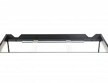Аквариум AquaPlus LUX П200 черный (101х41х56 см) стекло 6/8 мм, прямоугольный, 181 л., с лампами Т8 2х30Вт.