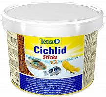 Корм Tetra Cichlid Sticks 10 л, палочки для цихлид 