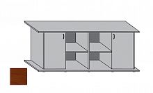Подставка AquaPlus 160 (1610*460*710) с двумя дверками ДСП по краям, итальянский орех, в коробке , ПВХ