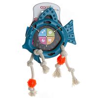 Игрушка для собак COMFY ROBBI рыбка голубая +канат