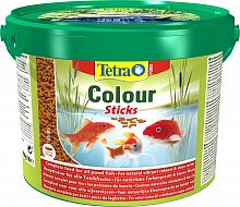 Корм Tetra Pond Colour Sticks 10 л, палочки для усиления окраса прудовых рыб