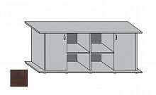 Подставка AquaPlus 160 (1610*460*710) с двумя дверками ДСП по краям, венге, в коробке , ПВХ
