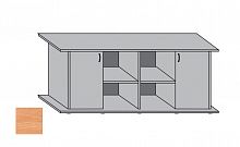 Подставка AquaPlus 160 (1610*460*710) с двумя дверками ДСП по краям, бук, в коробке , ПВХ
