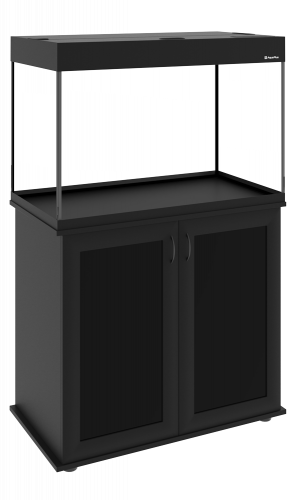 Аквариум AquaPlus PRO 170 черный (84х46х56 см) стекло 8 мм, прямоугольный, 166 л., с лампами Т8 4х25 Вт, аквар. коврик фото 11