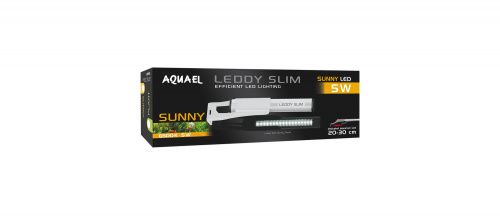 Светильник светодиодный AQUAEL LEDDY SLIM SUNNY 5 Вт белый, для аквариума длиной 20-30 см