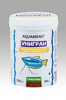 Корм ежедневный AQUAMENU Унигран 250 мл, гранулы для мелких и средних аквариумных рыб