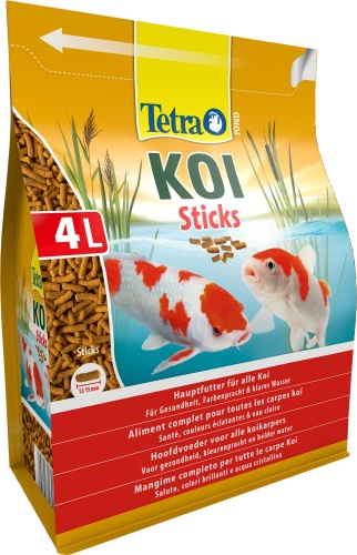 Детальная картинка Корм для карпов Кои Tetra Pond Koi Sticks 4 л, палочки для прудовых рыб