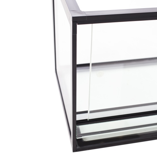 Детальная картинка Террариум профильный AquaPlus PROFI 96 (60х40х40 см) стекло: стенки 5 мм, дно 8 мм, черный фото 7