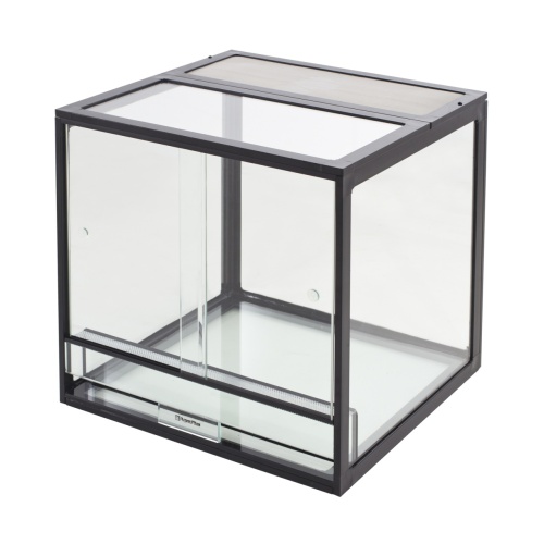 Детальная картинка Террариум профильный AquaPlus PROFI 90 (45х45х45 см) стекло: стенки 5 мм, дно 8 мм, черный