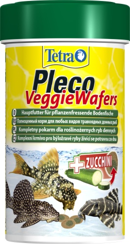 Детальная картинка Корм Tetra Pleco Veggie Wafers 100 мл, пластинки для травоядных донных рыб, с цукини фото 3