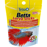 Картинка анонса Корм Tetra Betta Larva Sticks 5 г (сашет), для бойцовых рыб, имитация мотыля