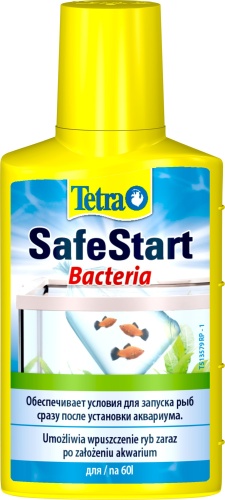 Детальная картинка Кондиционер Tetra SafeStart 50 мл, с живыми бактериями для быстрого заселения аквариума
