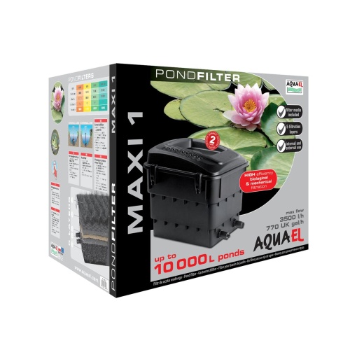 Детальная картинка Проточный фильтр AQUAEL MAXI 1 для пруда до 10000 л (реком. насосы: PFN 3500; PFN ECO 6000, 8000)