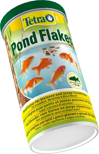 Детальная картинка Корм для прудовых рыб Tetra Pond Flakes 1л, хлопья фото 2