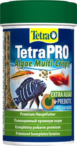 Детальная картинка Корм Tetra TetraPRO Algae Multi-Crisps 100 мл, чипсы премиум для всех видов тропических рыб, со спирулиной фото 2