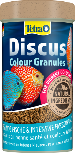 Детальная картинка Корм Tetra Discus Color Granules 250 мл, гранулы для  для дискусов, усиливают красный окрас