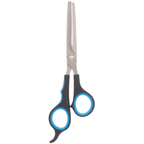 Детальная картинка Ножницы DeLIGHT 17,5 см (7"), филировочные односторонние, (полотно 6 см), (смещённые кольца), для кошек и собак фото 2
