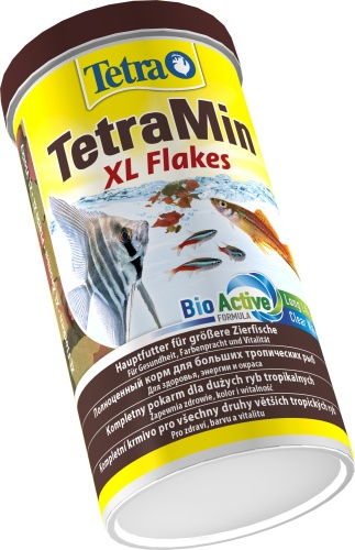 Детальная картинка Корм Tetra TetraMin Flakes XL 1000 мл, хлопья для всех видов крупных рыб фото 2