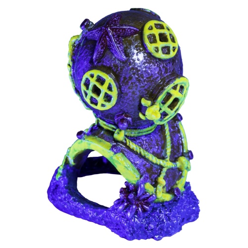 Детальная картинка Декорация флуоресцирующая GloFish Водолазный шлем (6.5 х 4.5 х 8.5см) фото 2