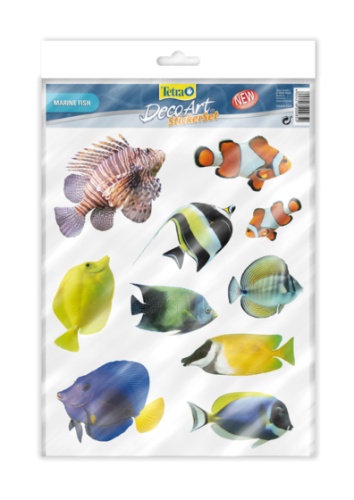 Детальная картинка Набор наклеек Tetra DecoArt StickerSet Морские рыбы