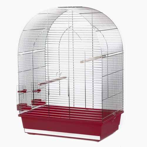 Детальная картинка Клетка InterZoo  P-043 LUSI III ZINC (540х340х750мм), для птиц, прут цинк фото 7