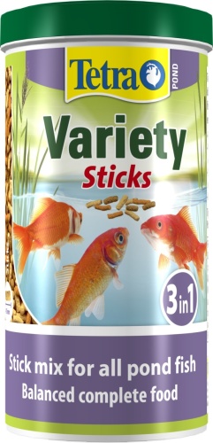 Детальная картинка Корм Tetra Pond Variety Sticks 1 л, смесь из 3-х видов палочек для всех видов прудовых рыб фото 3