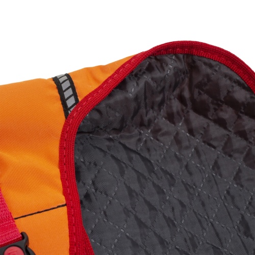 Детальная картинка Попона для собаки RichPet M утепленная (шея 32-36см, грудь 41-45см, длина спины 41см ), оранжевый фото 7