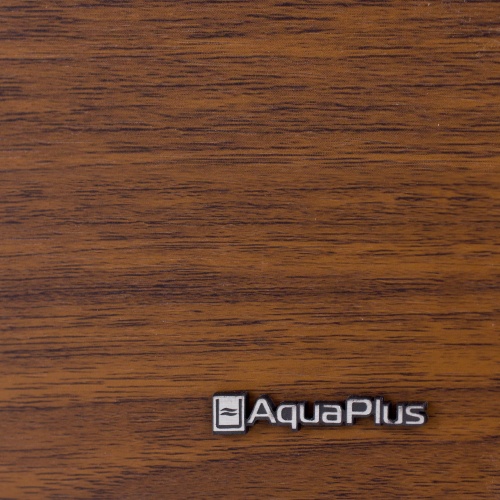 Детальная картинка Аквариум AquaPlus LUX Ф245 орех (121х41х61 см) стекло 8 мм, фигурный, 213 л., с лампами Т8 2х38 Вт, аквар. коврик фото 4