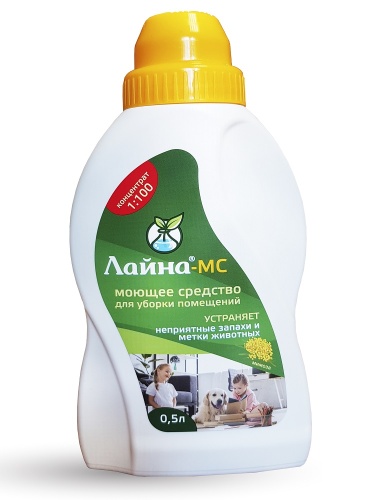 Детальная картинка Лайна для животных 0,5 л мимоза (концентрат), для уборки и дезинфекции 