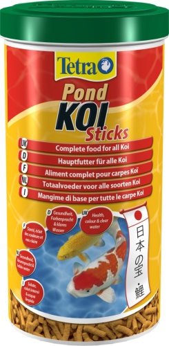 Детальная картинка Корм для карпов Кои Tetra Pond Koi Sticks 1 л, палочки для прудовых рыб
