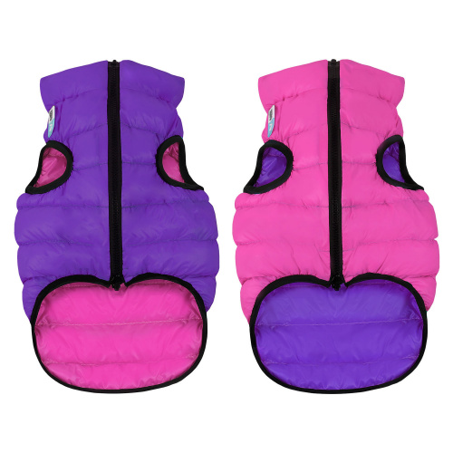 Курточка для собак AiryVest, двусторонняя, размер M 40, розово-фиолетовая (38-40; 63-66; 39-42 см)