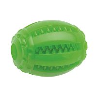 Картинка анонса Игрушка для собак COMFY MINT DENTAL  мяч рэгби зеленый