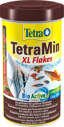 Детальная картинка Корм Tetra TetraMin Flakes XL 500 мл, хлопья для всех видов крупных рыб