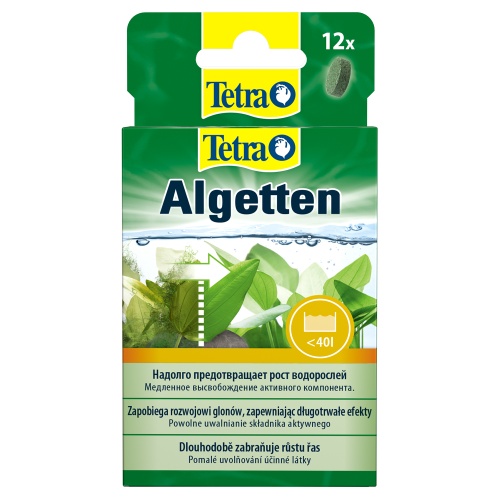 Детальная картинка Средство против водорослей Tetra Algetten 12 таблеток, для профилактики и долговременного  размножения водорослей