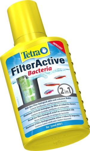 Детальная картинка Средство Tetra FilterActive 100 мл, с живыми бактериями для поддержания биологической активности в аквариуме фото 2