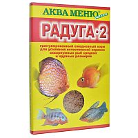 Картинка анонса Корм экструдированный АКВА МЕНЮ Радуга-2  25г, гранулы  для усиления окраса рыб средних размеров