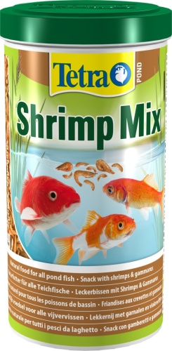 Детальная картинка Корм для прудовых рыб Tetra Pond Shrimp Mix 1 л, с креветкой и гаммарусом