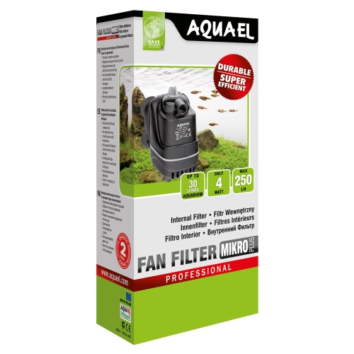 Детальная картинка Внутренний фильтр AQUAEL FAN FILTER MIKRO plus для аквариума до 30 л (250 л/ч, 4 Вт)