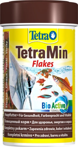 Детальная картинка Корм Tetra TetraMin Flakes 100 мл, хлопья для всех видов рыб фото 2