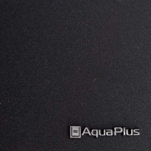 Детальная картинка Аквариум AquaPlus LUX LED Ф105 черный (71х36х56 см) стекло 6 мм, фигурный, 99 л., со светодиодным модулем AQUAEL LEDDY TUBE Retro Fit Sunny 1х16 W / 620 мм, аквар. коврик