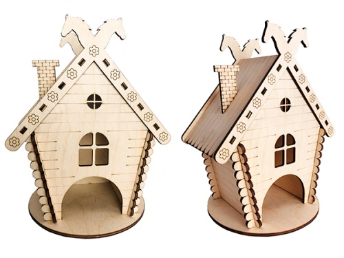 Детальная картинка Домик для грызунов "Теремок" (180*150*210(выс) мм)
