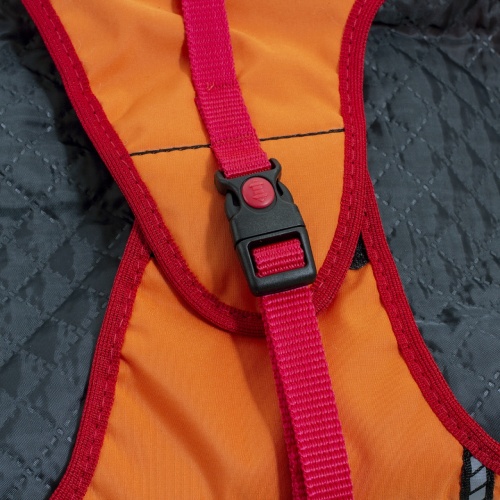 Детальная картинка Попона для собаки RichPet M утепленная (шея 32-36см, грудь 41-45см, длина спины 41см ), оранжевый фото 6