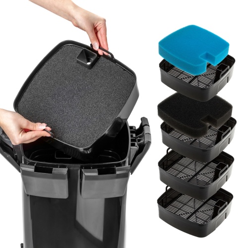 Детальная картинка Фильтр внешний AQUAEL HYPERMAX 4500 для аквариума 200 - 1500 л ( 4500 л/ч, 18 – 36 Вт) фото 7