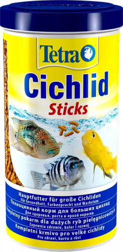 Корм Tetra Cichlid Sticks 1000 мл, палочки для цихлид