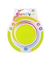 Картинка анонса Игрушка для собак COMFY SUPER FLY fluo тарелка фрисби 18 см салатового цвета