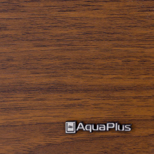 Аквариум AquaPlus LUX LED Ф105 орех (71х36х56 см) стекло 6 мм, фигурный, 99 л., со светодиодным модулем AQUAEL LEDDY TUBE Retro Fit Sunny 1х16 W / 620 мм, аквар. коврик фото 3