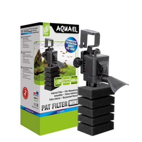 Детальная картинка Внутренний фильтр AQUAEL PAT FILTER MINI для аквариума до 120 л (400 л/ч, 4 Вт) фото 3