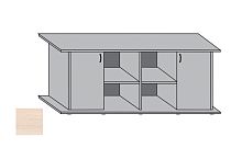 Картинка анонса Подставка AquaPlus 160 (1610*460*710) с двумя дверками ДСП по краям, выбеленный дуб, в коробке , ПВХ