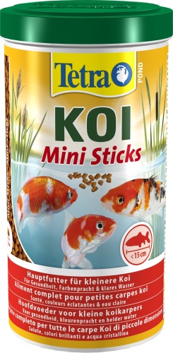 Детальная картинка Корм для карпов Кои  Tetra Pond Koi Sticks Mini 1 л, минипалочки для мальков от 10 до 25 см