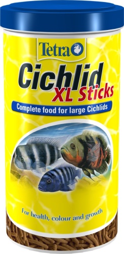 Детальная картинка Корм Tetra  Cichlid XL Sticks 1000 мл, палочки для крупных цихлид и декоративных рыб фото 2
